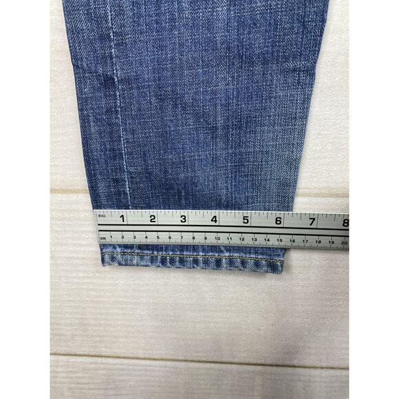 Rugby by Ralph Lauren Jeans Womens 26 Blue Boyfriend Distressed Button Fly - Picture 9 of 13